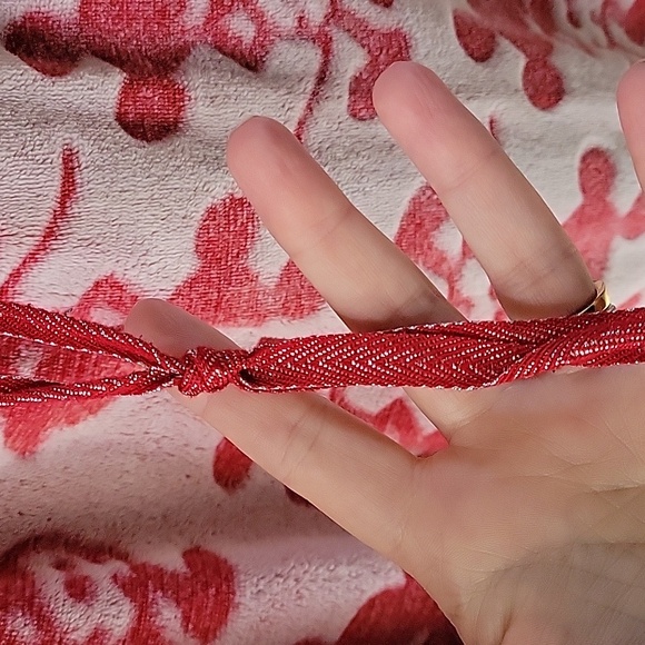 Disney World Mickey Mouse Womens XL Pajama Set Plush Lounge Red White Cozy - Picture 10 of 15